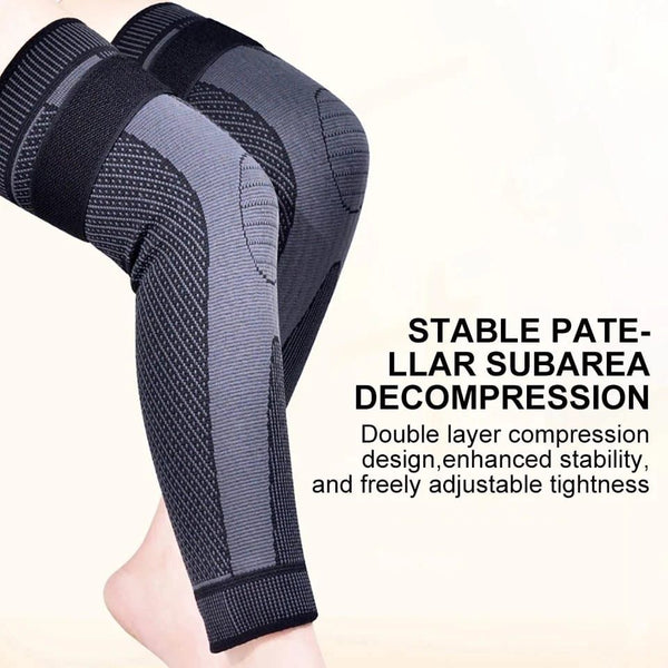 2 PCS  Cashmere Wool Knee Pads Brace Leg Warmer with Strap Adjustable for Men & Women