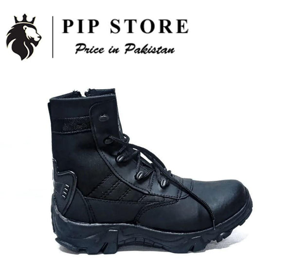 Men's Comfortable Boots, Black Delta