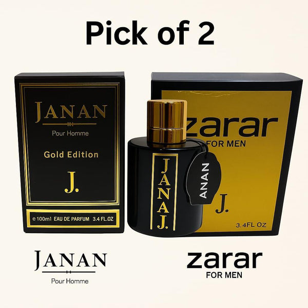 Long Lasting Unisex Perfume Set - 2 Pcs of Woody Citrus Fragrance